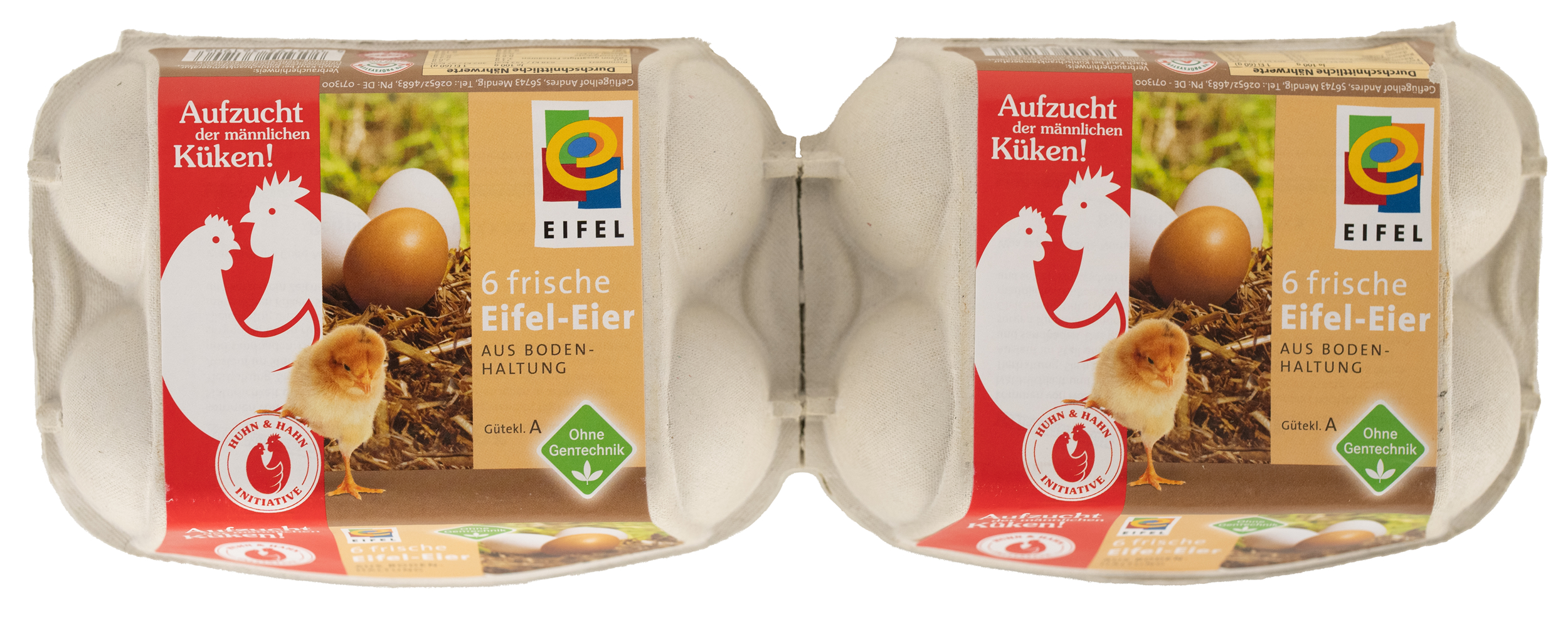6 frische Eifleler-Eier aus Bodenhaltung  // Geflügelhof Andres Mendig