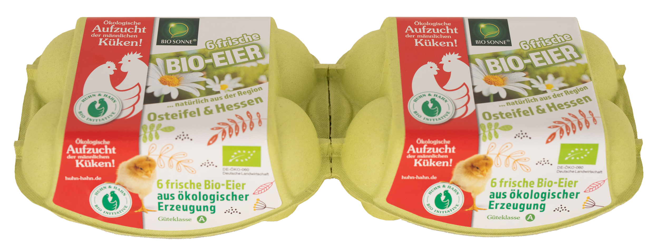 6 frische Bio-Eier aus ökologischer Erzeugung  // Geflügelhof Andres Mendig
